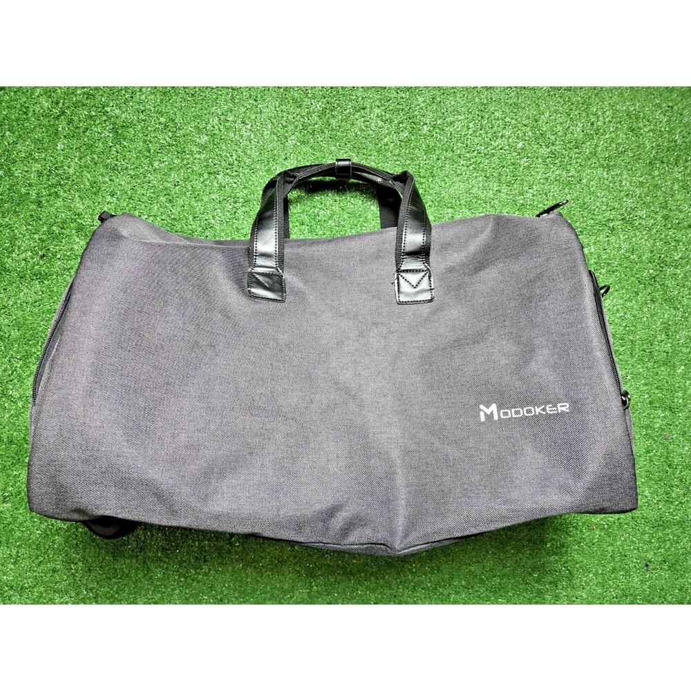 Modoker Convertible Garment Duffel Bag Gray Carry On Travel Suit Bag